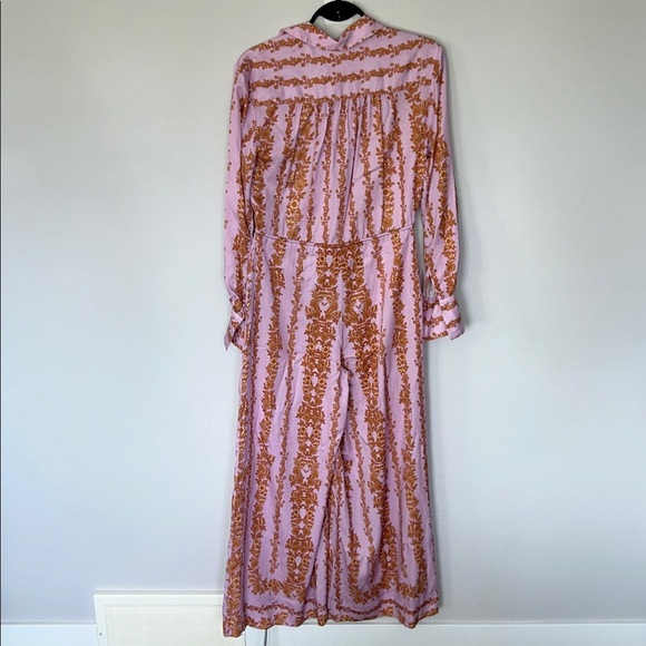 Kivari Button Front Drawstring Paisley jumpsuit - Picture 8 of 10